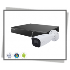 IP Safire Smart Artificial Intelligence 4k Kit | 1 4mpx Bullet Camera | 1 8ch Nvr With Audio And Alarm | 1tb Hard Disk